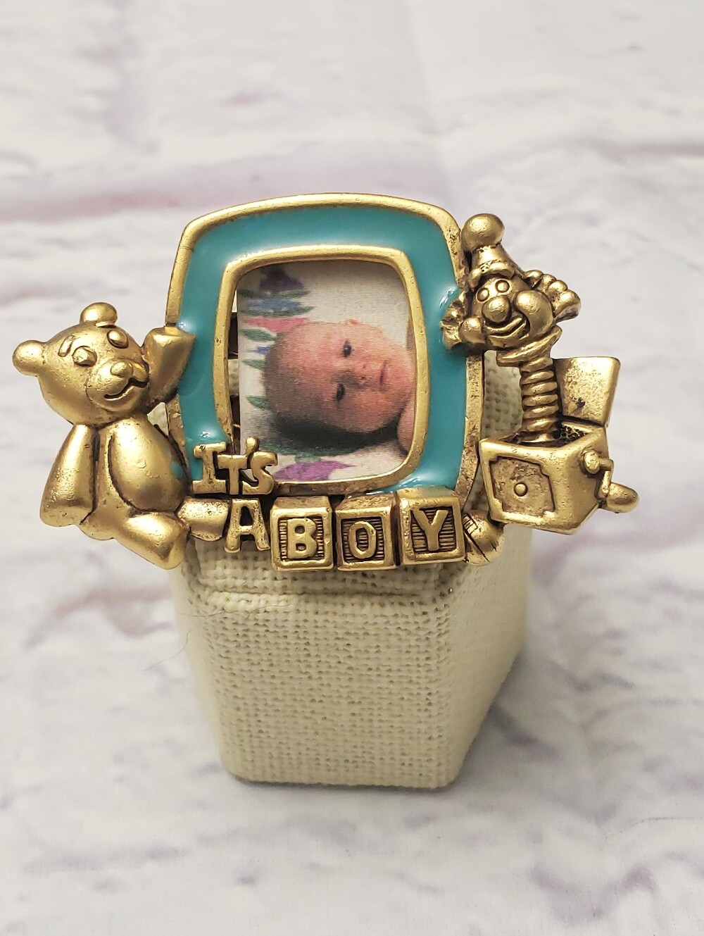 DANECRAFT NWOT 80s IT'S A BOY Photo Brooch Pin